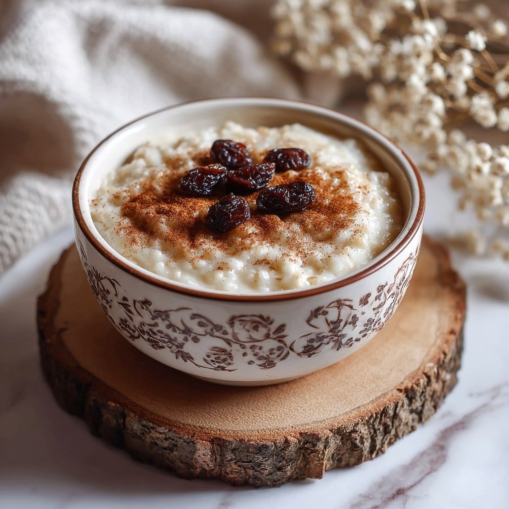 Creamy Rice Pudding with Cinnamon and Vanilla Recipe - Recipe Image — Creamy Rice Pudding with Cinnamon and Vanilla, comforting dessert recipes, easy rice pudding dessert, homemade custard pudding, cozy sweet treats