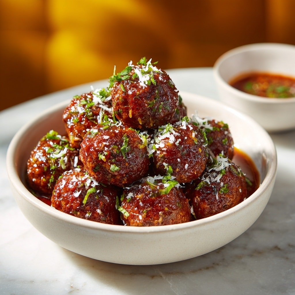 Mini Meatballs with Parmesan and Italian Seasoning Recipe - Recipe Image — Mini Meatballs with Parmesan and Italian Seasoning, Italian meatball recipe, baked mini meatballs, easy Italian appetizer, quick homemade meatballs