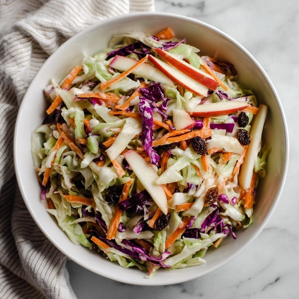 Cabbage and Apple Slaw Recipe - Recipe Image — Cabbage and Apple Slaw, healthy slaw recipes, easy side salads, crunchy cabbage slaw, fresh apple slaw