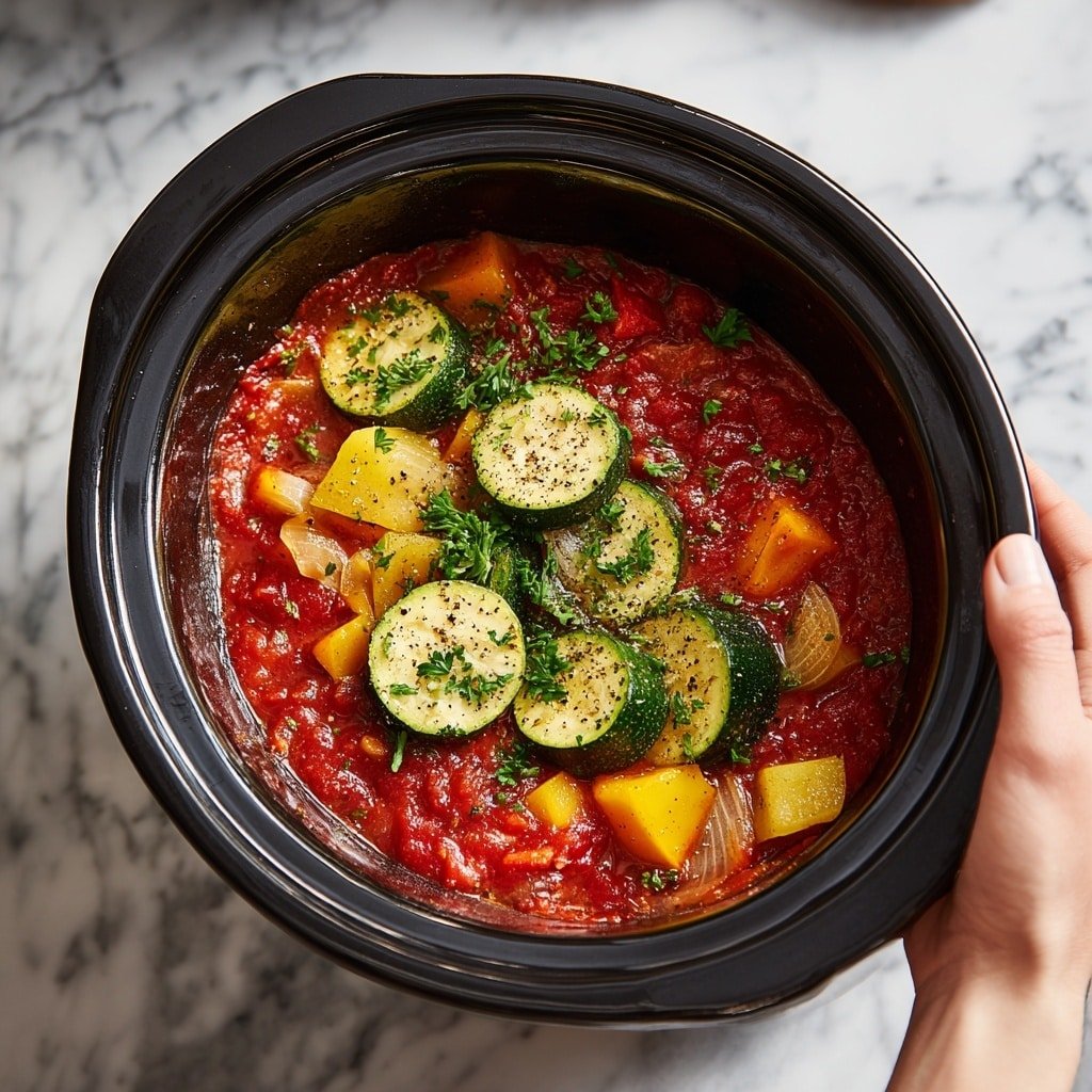 Summer Vegetable Stew Recipe - Recipe Image — Summer Vegetable Stew, Summer Vegetable Stew Recipe, Easy Garden Vegetable Stew, Healthy Summer Vegetable Soup, summer vegetable stew with fresh ingredients