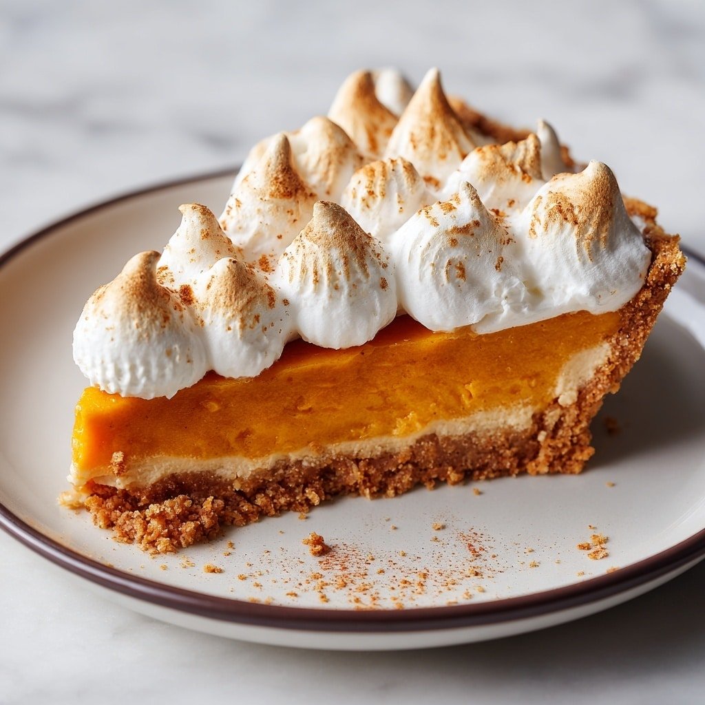 Sweet Potato Meringue Pie Recipe - Recipe Image — Sweet Potato Meringue Pie, sweet potato pie with meringue, cozy sweet potato dessert, easy sweet potato pie recipe, holiday sweet potato pie