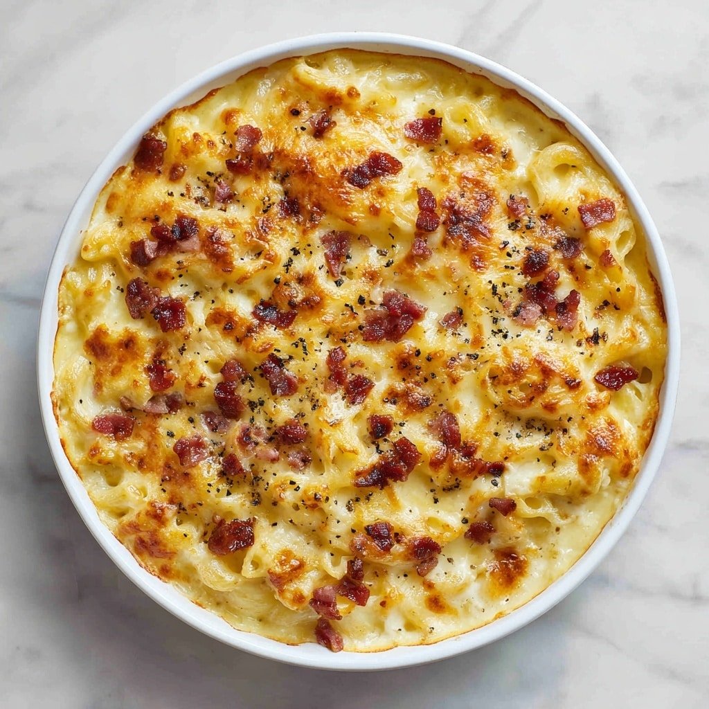 Baked Macaroni and Cheese Recipe - Recipe Image — Baked Macaroni and Cheese, Baked Macaroni and Cheese recipe, cheesy baked pasta, comfort food recipes, easy baked mac and cheese