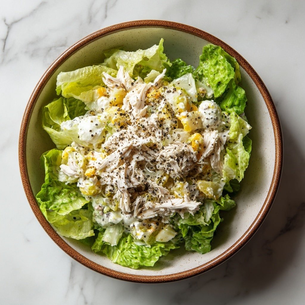 Crockpot Chicken Caesar Salad Recipe - Recipe Image — Crockpot Chicken Caesar Salad, slow cooker Caesar salad, easy chicken Caesar bowl, healthy slow cooker recipes, flavorful chicken salad