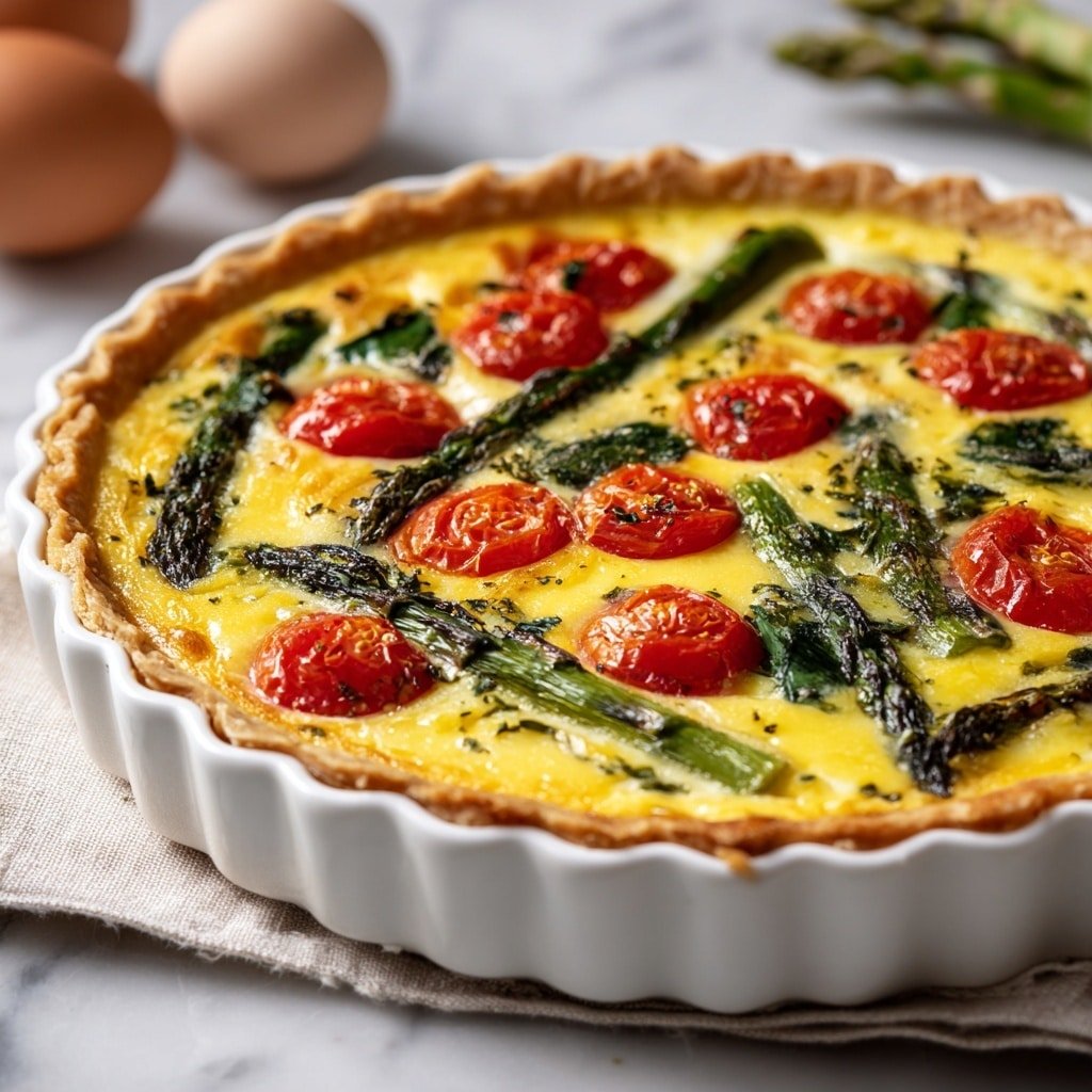 Spring Vegetable Quiche Recipe - Recipe Image — Spring Vegetable Quiche, healthy spring brunch ideas, easy vegetable quiche recipes, vegetarian spring dinner, seasonal vegetable quiche