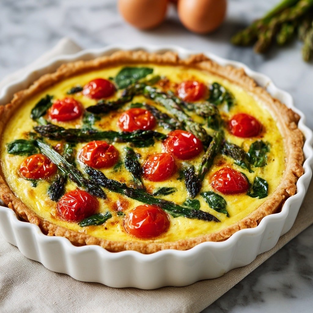Spring Vegetable Quiche Recipe - Recipe Image — Spring Vegetable Quiche, healthy spring brunch ideas, easy vegetable quiche recipes, vegetarian spring dinner, seasonal vegetable quiche